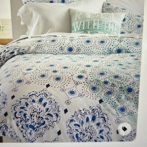 Pottery Barn Teen Kelly Slater Organic Ocean Floral Twin Duvet Cover